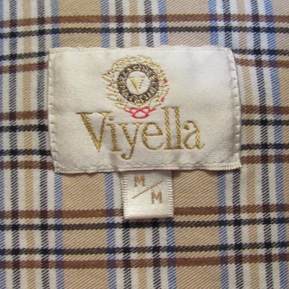 Viyella Men's Shirt Wool and Cotton Plaid Check Print Made in Canada Sz M EUC - Picture 9 of 11